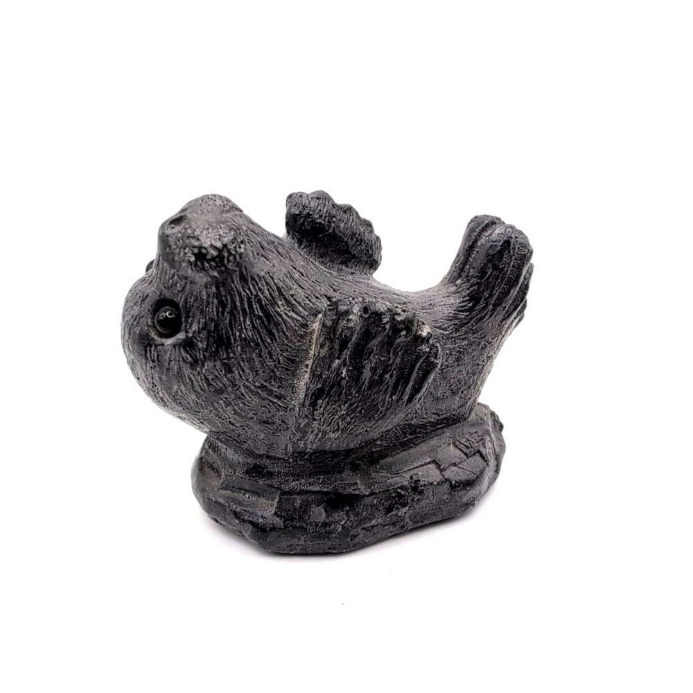 Wolf Original Young Seal Handcrafted Sculpture Figure Canada Signed Stone/Resin